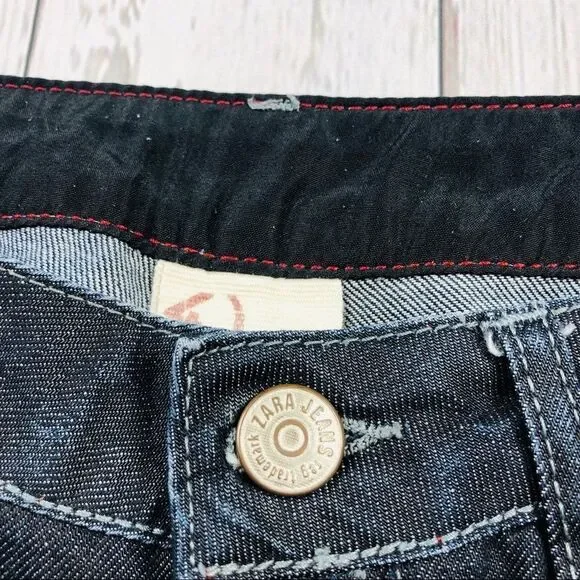 Zara Dark Wash Skinny Jeans Size 31 inseam… - Picture 5 of 9